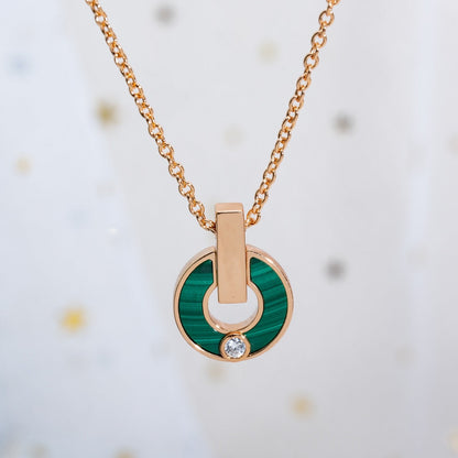 [✨Rose💎] COLLIER GARI OR ROSE MALACHITE