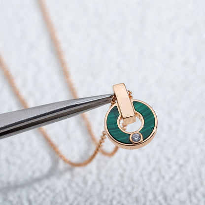 [✨Rose💎] COLLIER GARI OR ROSE MALACHITE
