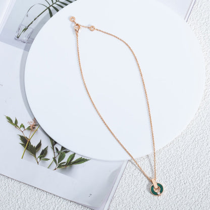 [✨Rose💎] COLLIER GARI OR ROSE MALACHITE