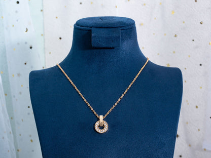[✨Rose💎] COLLIER GARI OR ROSE DIAMANT