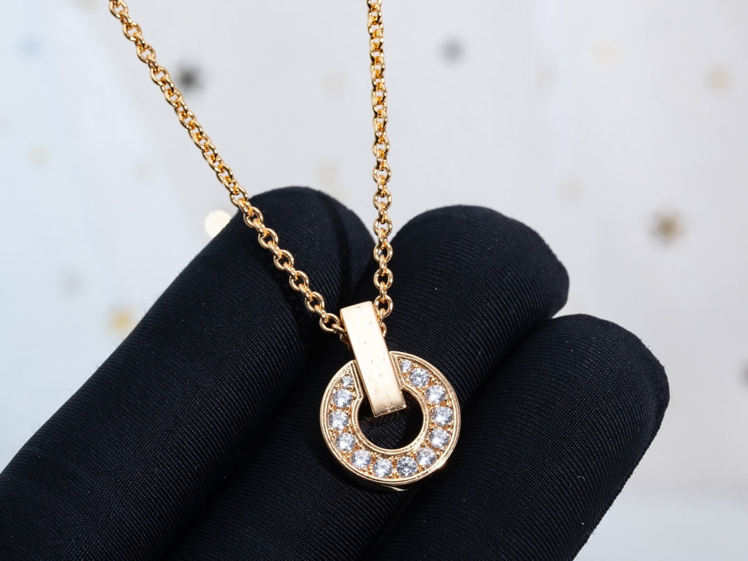 [✨Rose💎] COLLIER GARI OR ROSE DIAMANT