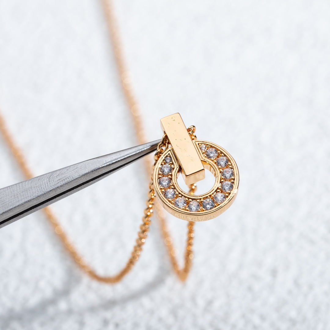 [✨Rose💎] COLLIER GARI OR ROSE DIAMANT