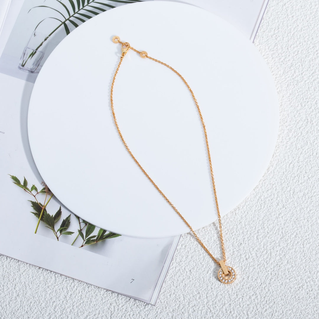 [✨Rose💎] COLLIER GARI OR ROSE DIAMANT