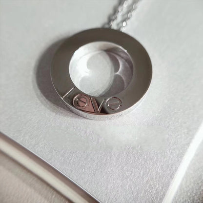 [✨Rose💎] COLLIER AMOUR ARGENT RÉGLABLE