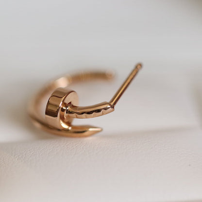 [✨Rose💎]Boucles d'oreilles JUSTE en or rose