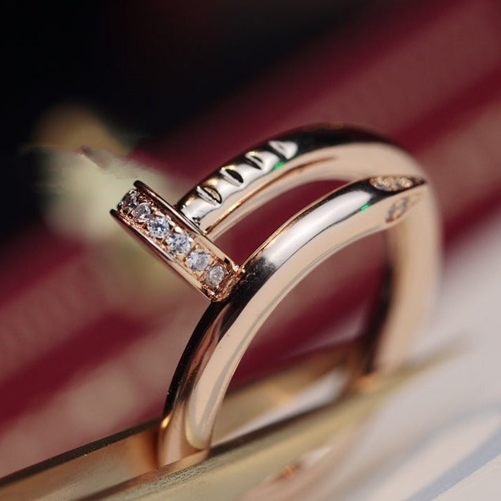 [✨Rose💎]BAGUE JUSTE 2,65MM OR ROSE DIAMANT