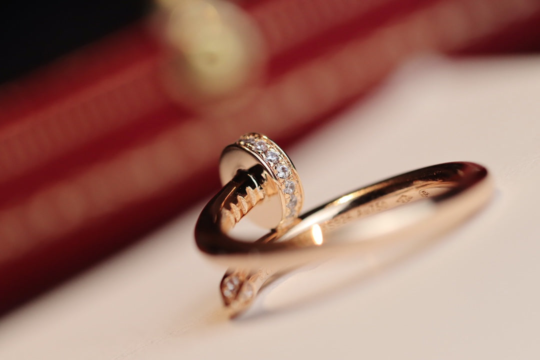 [✨Rose💎]BAGUE JUSTE 2,65MM OR ROSE DIAMANT