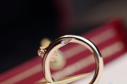 [✨Rose💎]BAGUE JUSTE 2,65MM OR ROSE DIAMANT