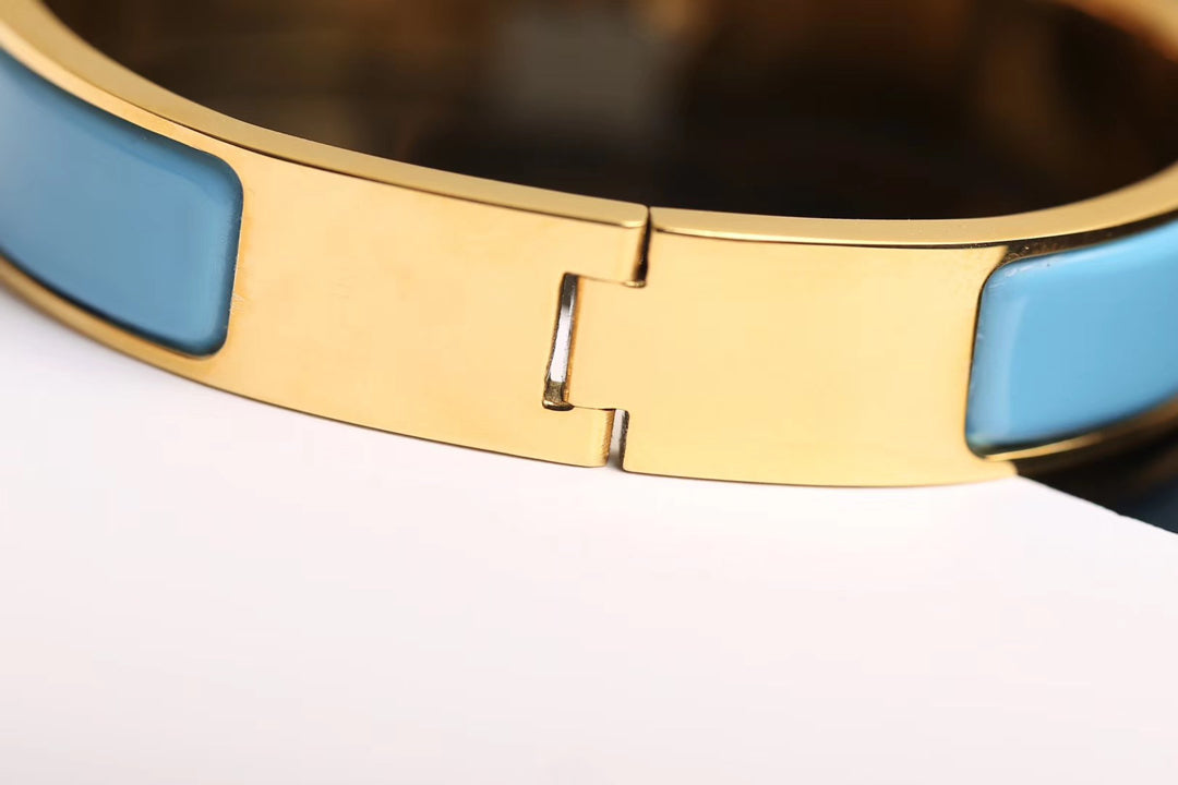 [✨Rose💎]H BRACELET BLEU NUAGE OR DIAMANT