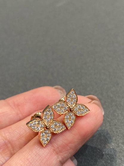 [✨Rose💎]BOUCLES D'OREILLES ÉTOILE DIAMANT