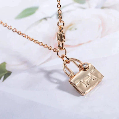 [✨Rose💎] COLLIER AMULETTE PÉDANTE OR ROSE