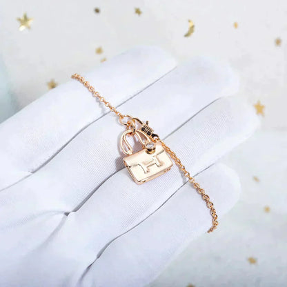 [✨Rose💎] COLLIER AMULETTE PÉDANTE OR ROSE