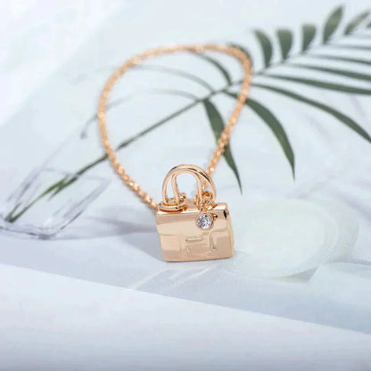 [✨Rose💎] COLLIER AMULETTE PÉDANTE OR ROSE