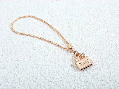 [✨Rose💎] COLLIER AMULETTE PÉDANTE OR ROSE