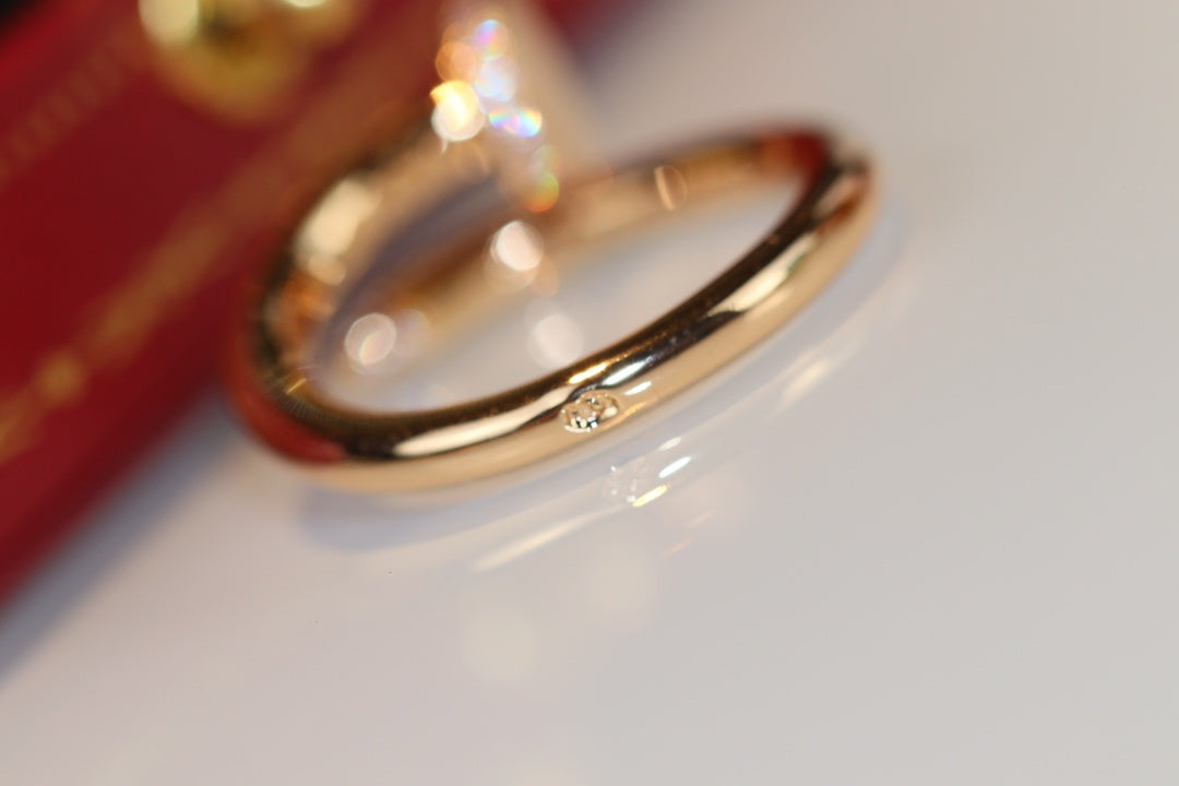 [✨Rose💎]BAGUE JUSTE 2,65MM OR DIAMANT