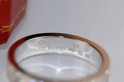 [✨Rose💎] BAGUE D'AMOUR 3,6 MM PAVÉE DE DIAMANTS