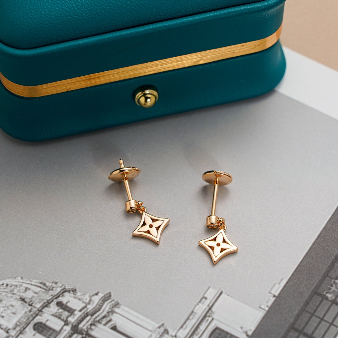 [✨Rose💎]BOUCLES D'OREILLES ÉTOILE OR
