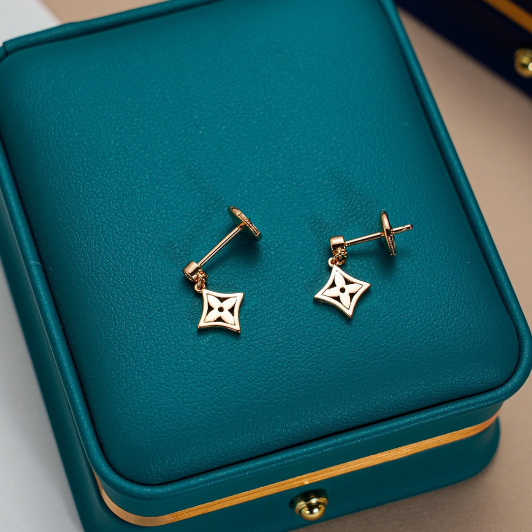 [✨Rose💎]BOUCLES D'OREILLES ÉTOILE OR