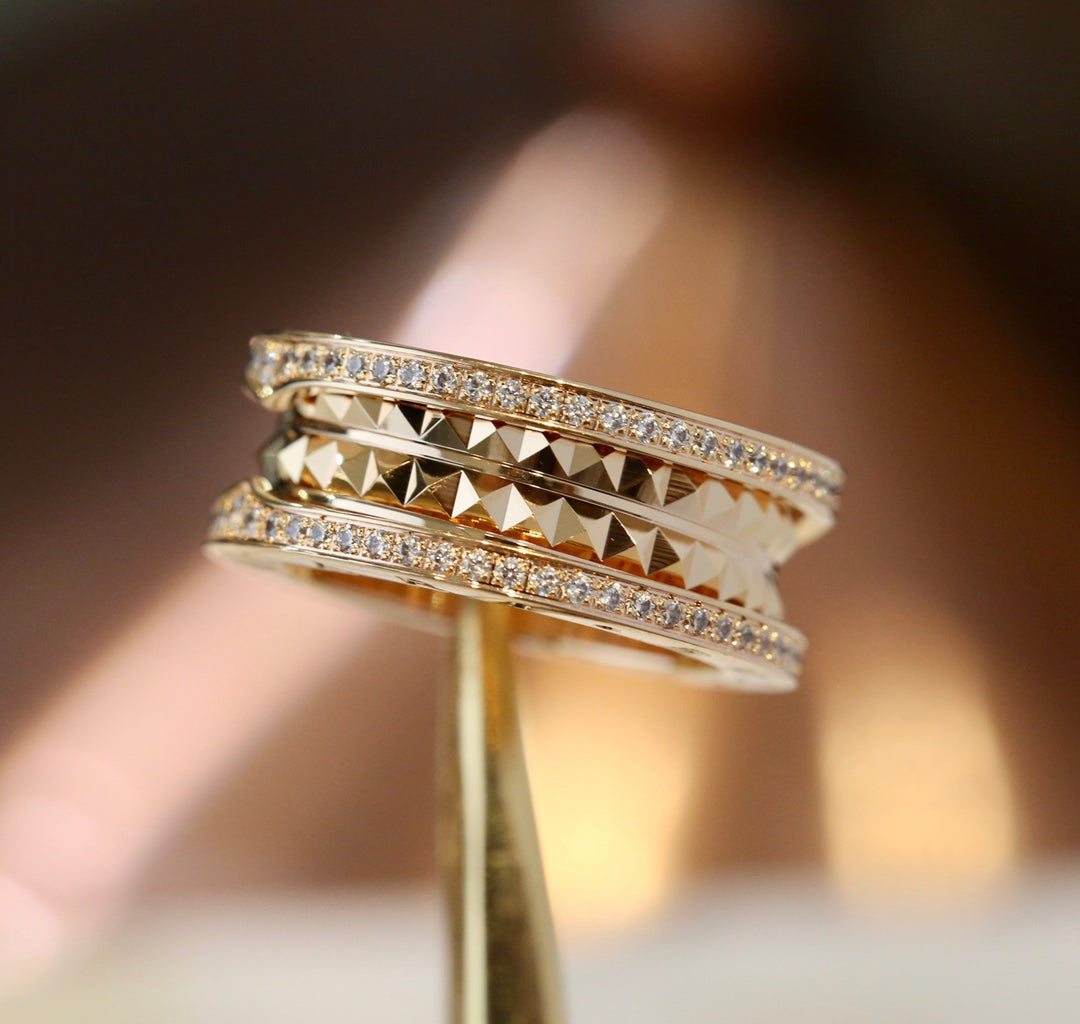 [✨Rose💎]BAGUE ZÉRO 1 OR DIAMANT