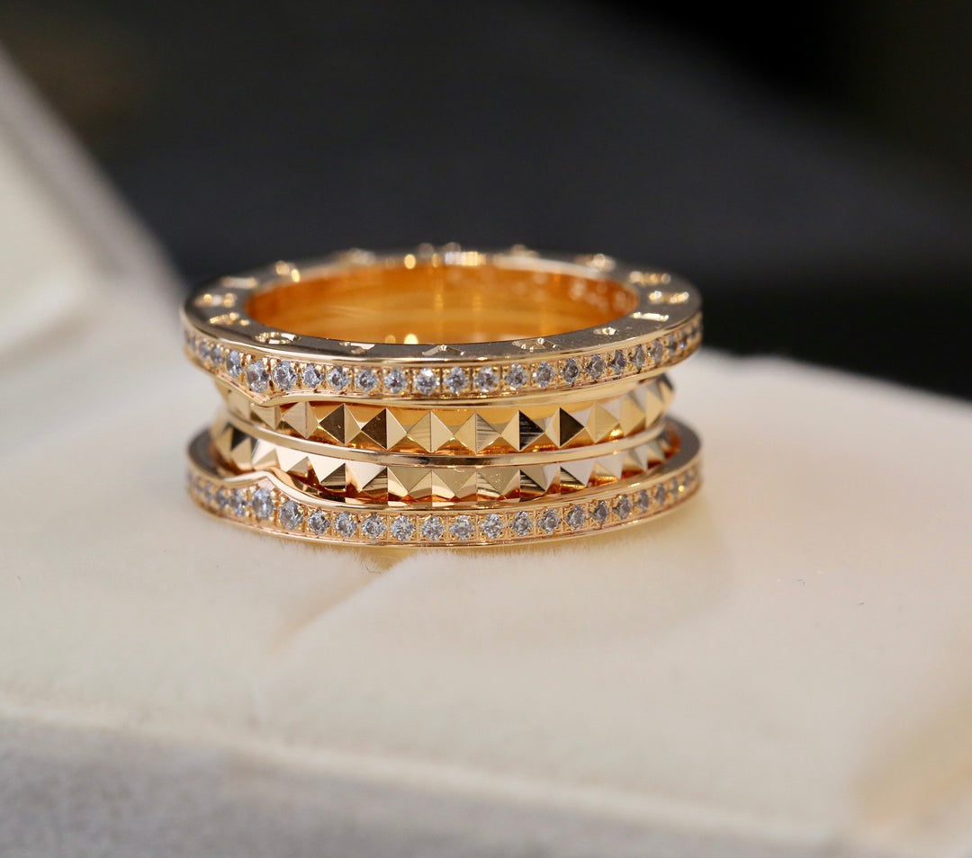 [✨Rose💎]BAGUE ZÉRO 1 OR DIAMANT