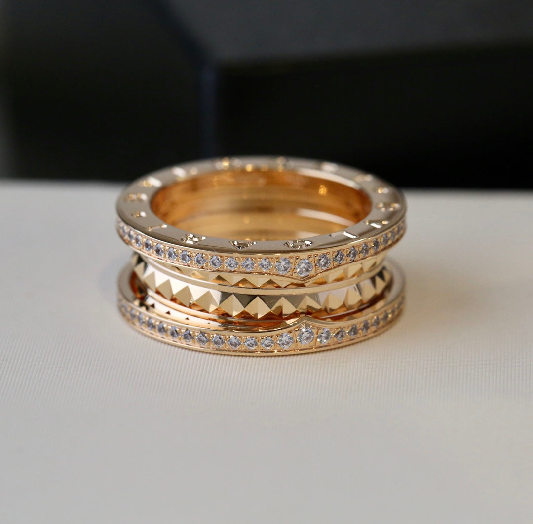 [✨Rose💎]BAGUE ZÉRO 1 OR DIAMANT