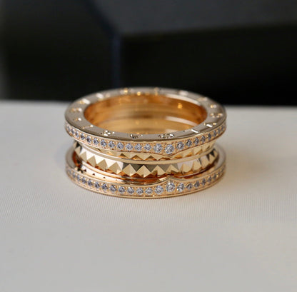 [✨Rose💎]BAGUE ZÉRO 1 OR DIAMANT