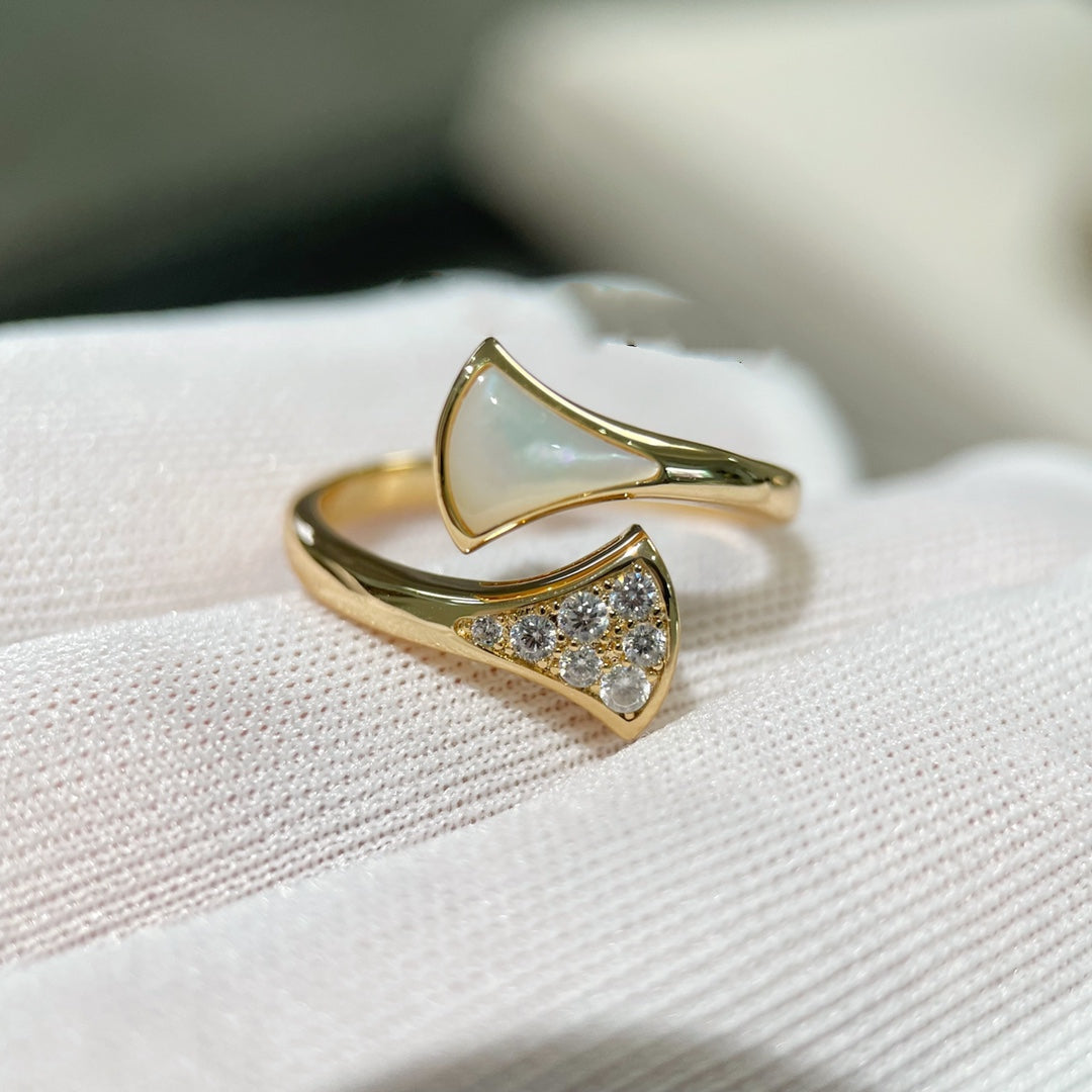 [✨Rose💎]BAGUE DE RÊVE OR ROSE DIAMANT