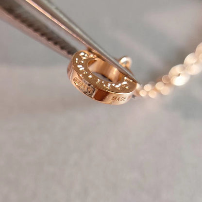 [✨Rose💎] COLLIER ZÉRO 1 OR ROSE