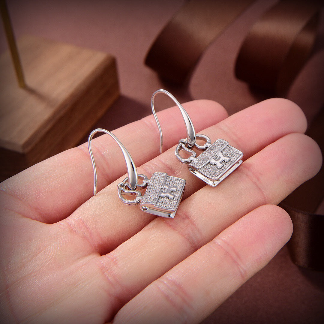 [✨Rose💎]BOUCLES D'OREILLES KELLY DIAMOND