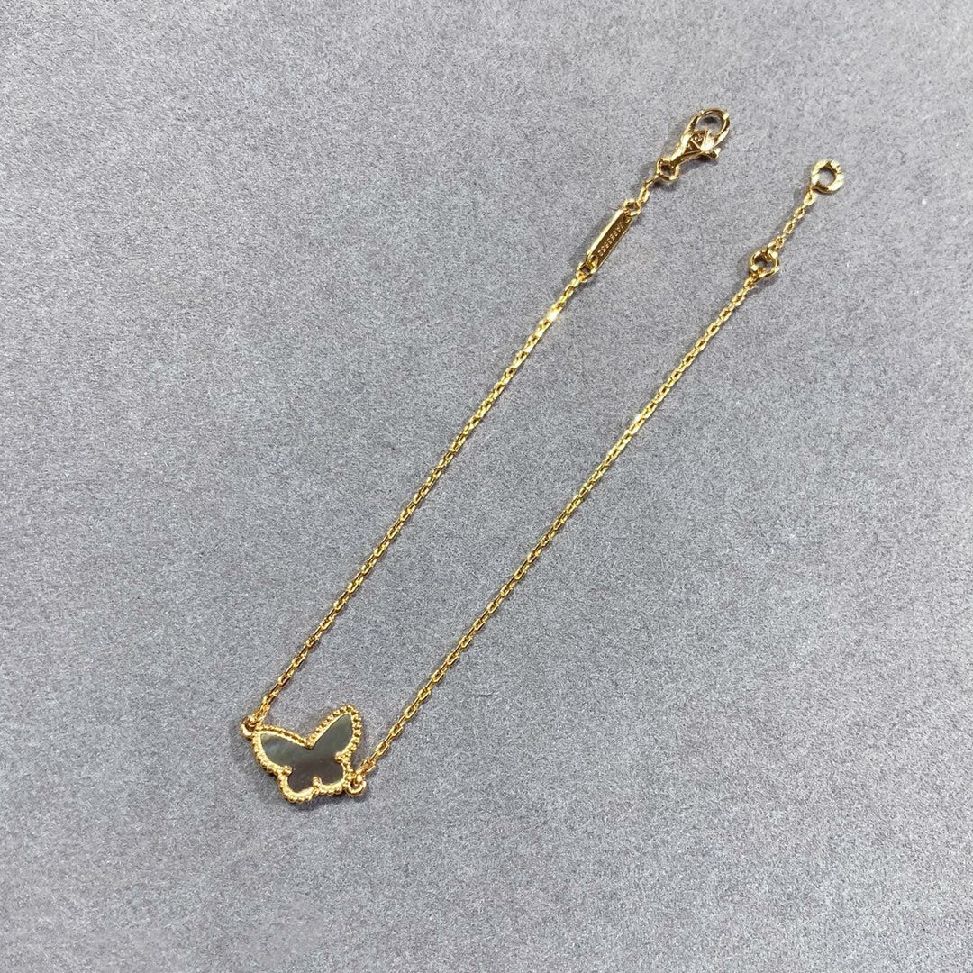 [✨Rose💎]BRACELET PAPILLON À NACRE FONCÉE