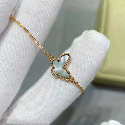 [✨Rose💎]BRACELET PAPILLON À NACRE FONCÉE