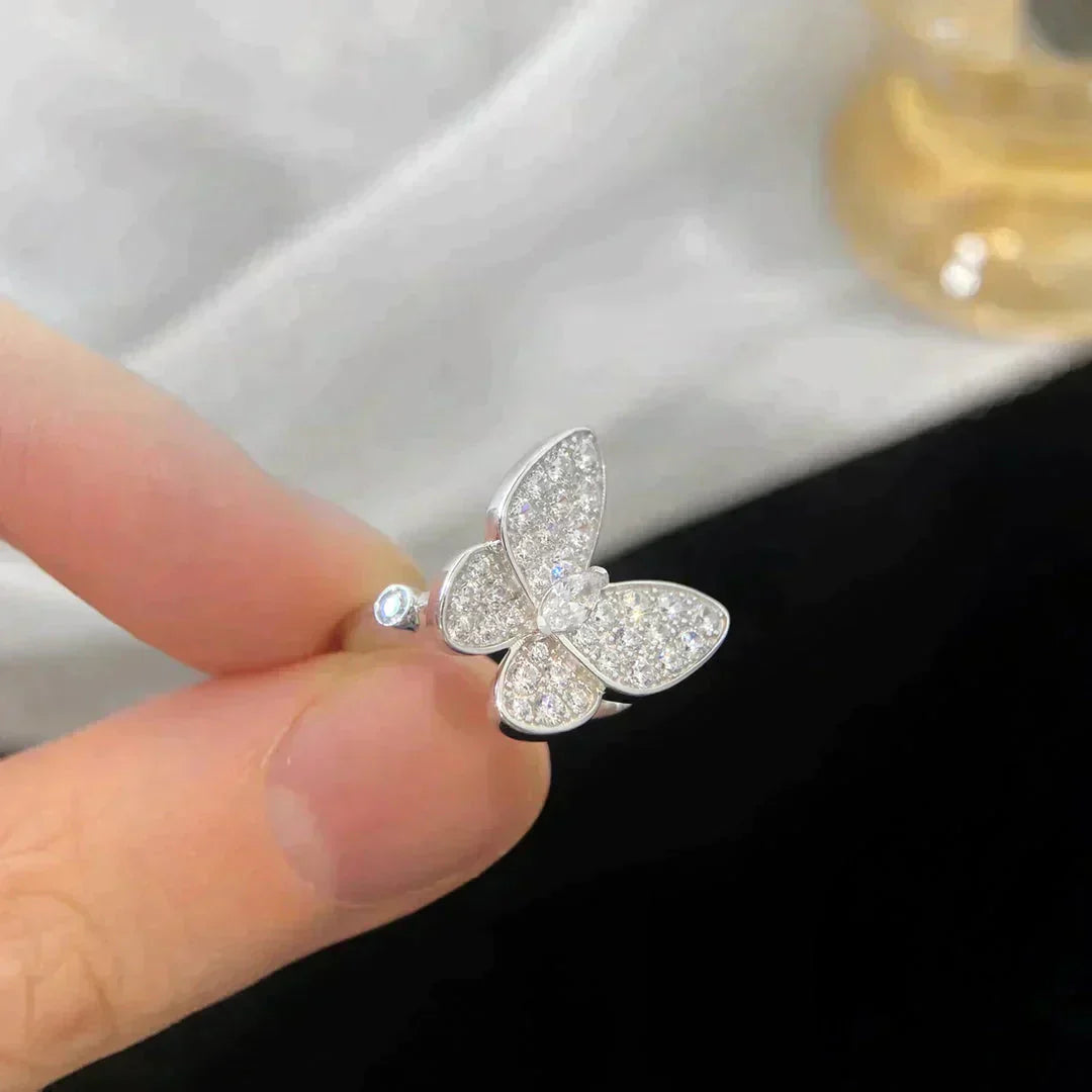 [✨Rose💎]BAGUE PAPILLON DIAMANT