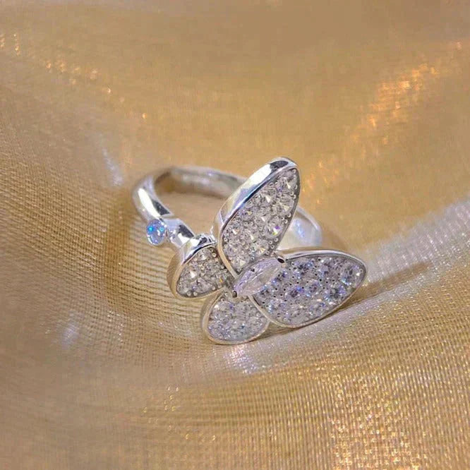 [✨Rose💎]BAGUE PAPILLON DIAMANT