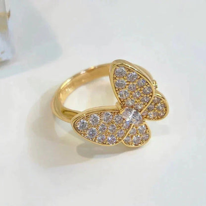 [✨Rose💎]BAGUE PAPILLON DIAMANT