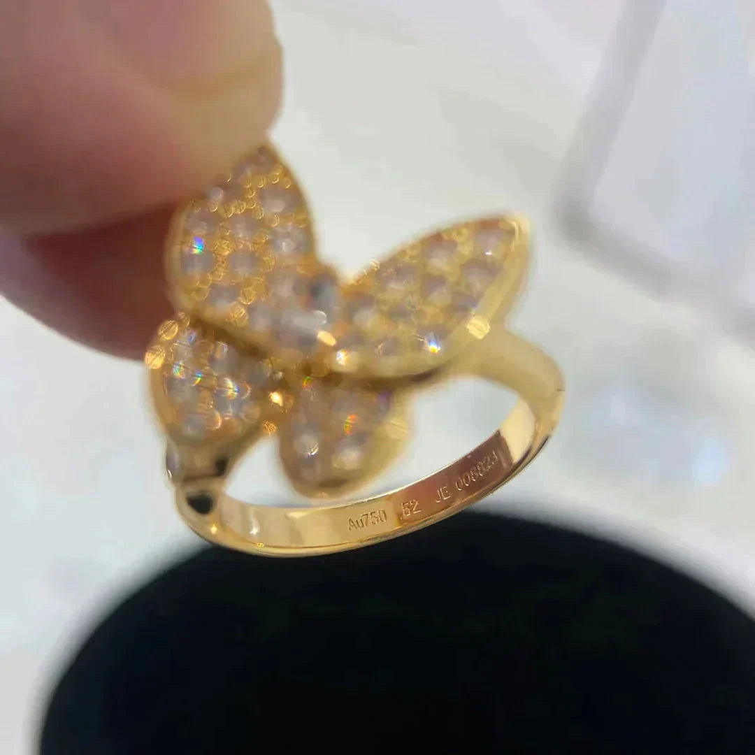 [✨Rose💎]BAGUE PAPILLON DIAMANT