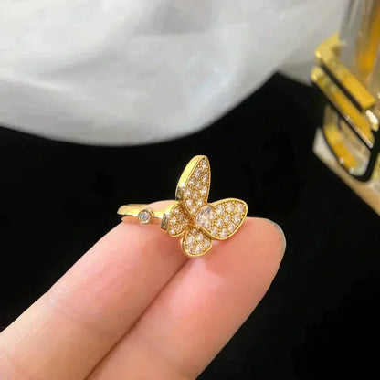 [✨Rose💎]BAGUE PAPILLON DIAMANT