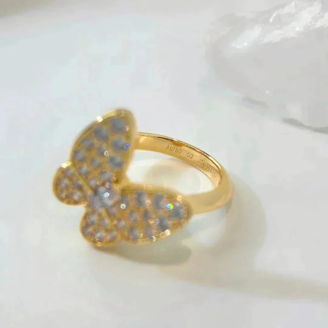 [✨Rose💎]BAGUE PAPILLON DIAMANT