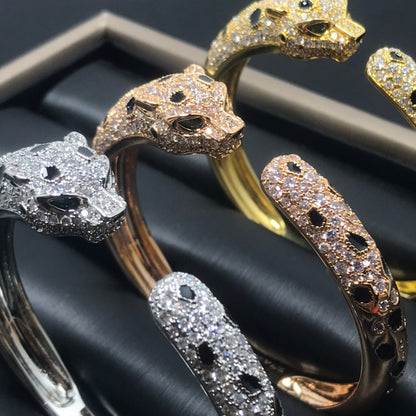 [✨Rose💎]PANTHERE GRAND BRACELET DIAMANTS