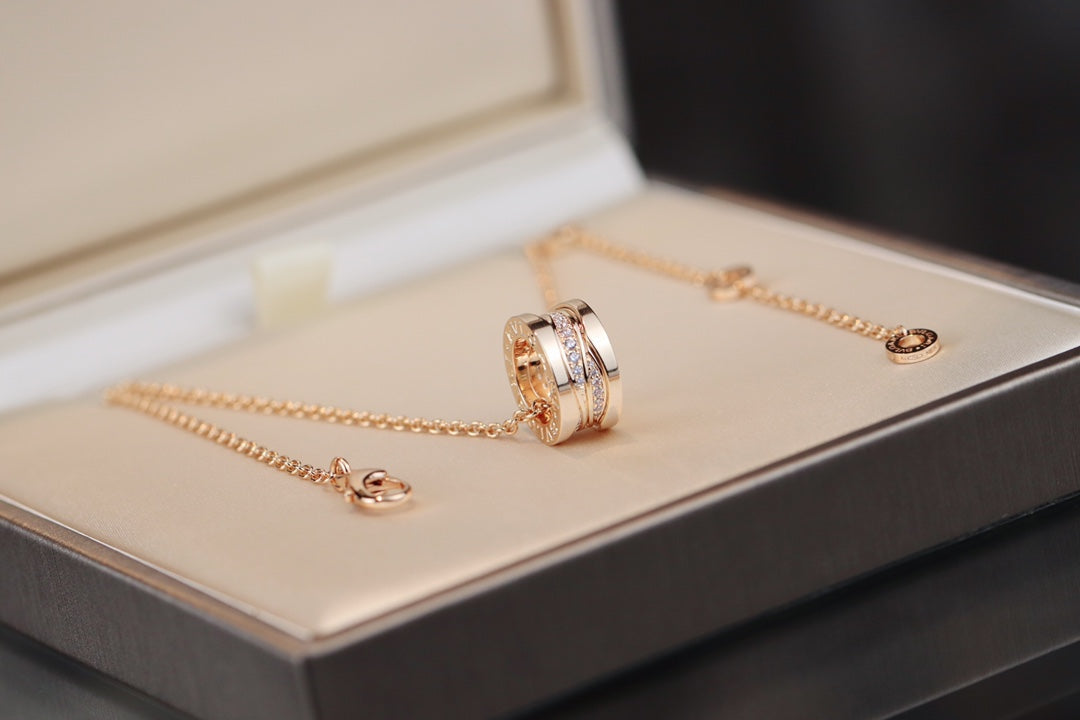 [✨Rose💎] COLLIER DIAMANT OR ROSE ZÉRO 1