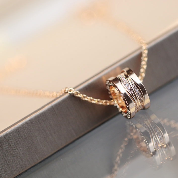 [✨Rose💎] COLLIER DIAMANT OR ROSE ZÉRO 1