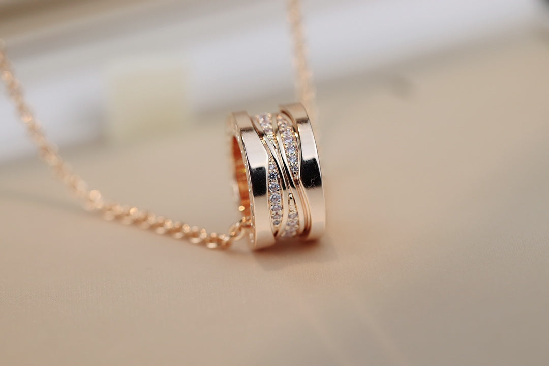 [✨Rose💎] COLLIER DIAMANT OR ROSE ZÉRO 1