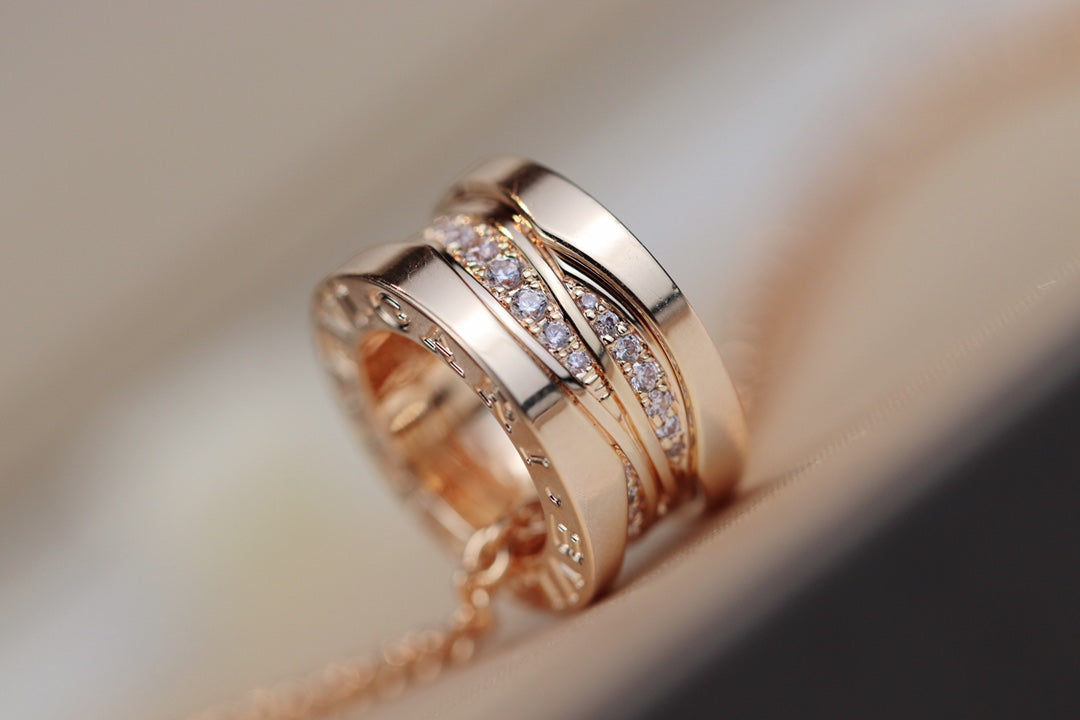 [✨Rose💎] COLLIER DIAMANT OR ROSE ZÉRO 1