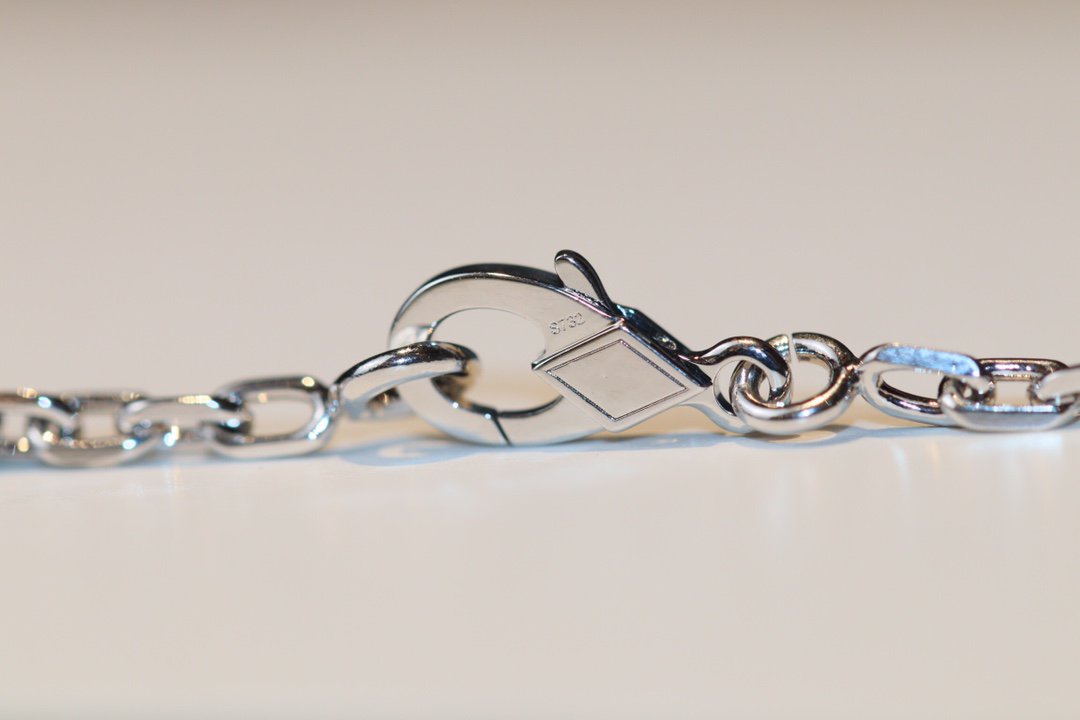 [✨Rose💎]TRÈFLE 20 MOTIFS ONYX DIAMANT ARGENT