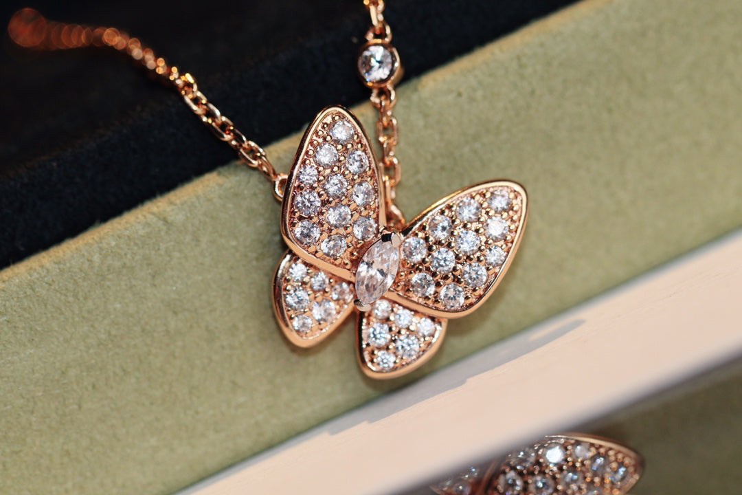 [✨Rose💎] COLLIER PAPILLON DIAMANT
