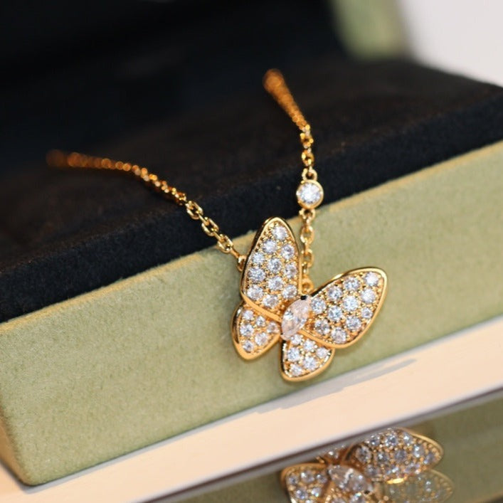 [✨Rose💎] COLLIER PAPILLON DIAMANT