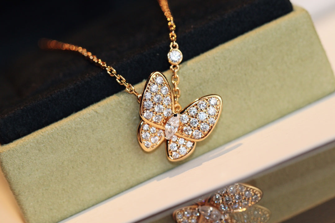 [✨Rose💎] COLLIER PAPILLON DIAMANT