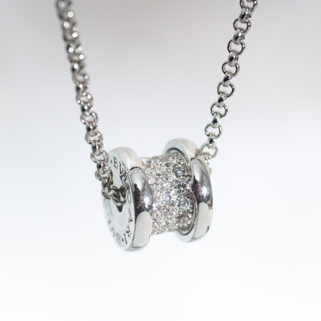 [✨Rose💎] COLLIER ZÉRO 1 ARGENT DIAMANT