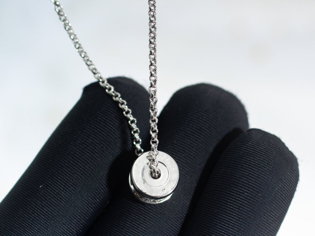 [✨Rose💎] COLLIER ZÉRO 1 ARGENT DIAMANT
