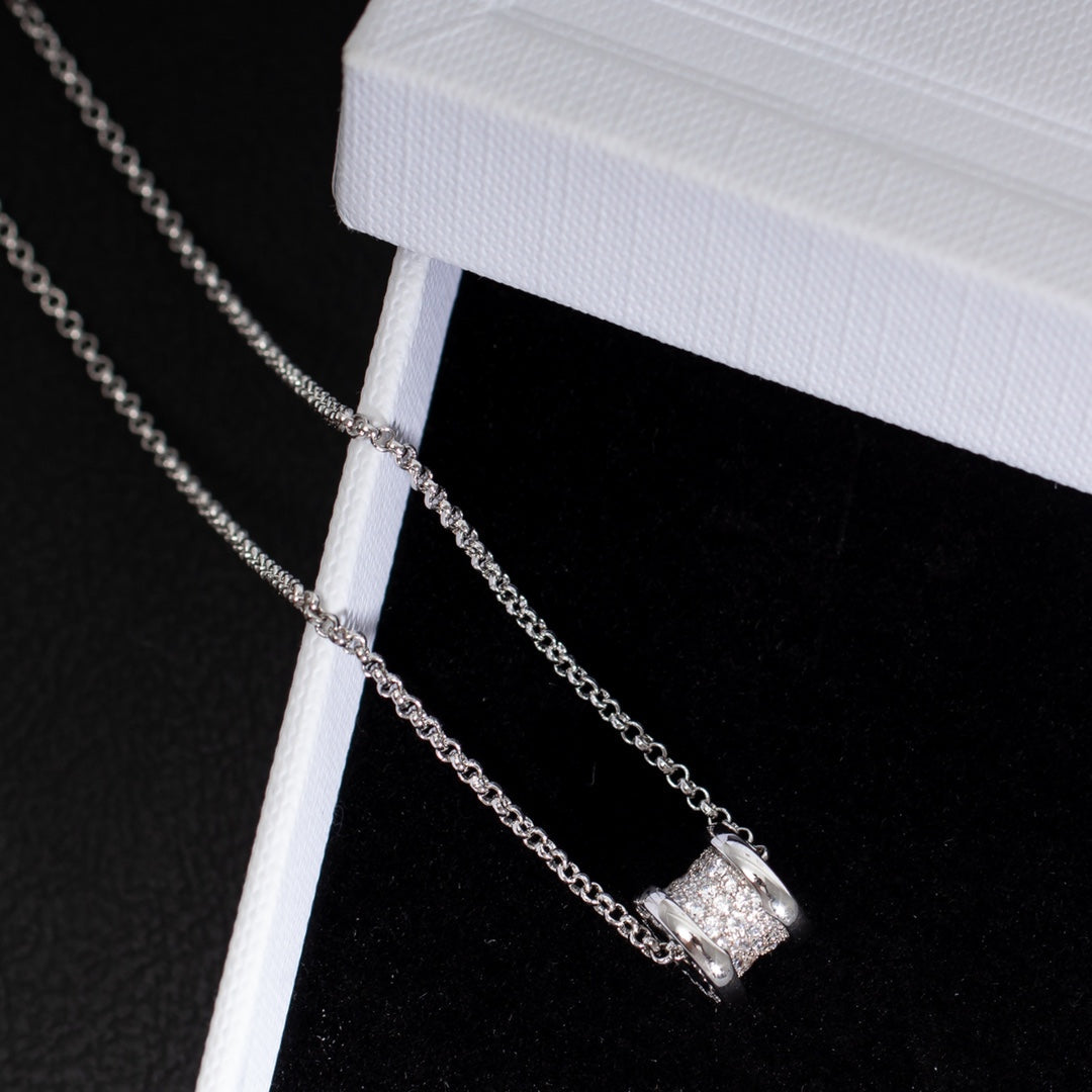 [✨Rose💎] COLLIER ZÉRO 1 ARGENT DIAMANT