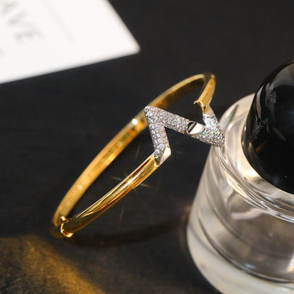 [✨Rose💎]BRACELET EN OR ET DIAMANTS VOLTE UPITE DOWN